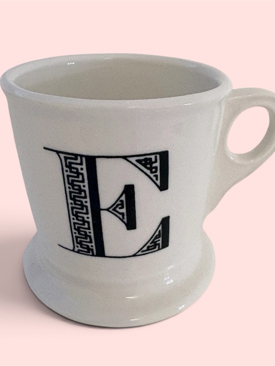 Anthropologie Other - Anthropologie Monogram 'E' Ceramic Coffee Mug - White